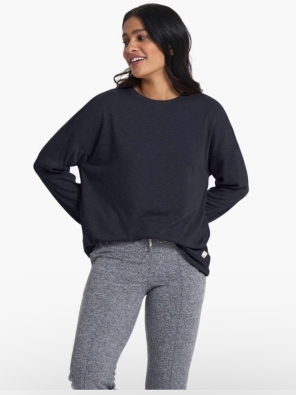 Vuori Women’s Long Sleeve Black Sunrise Crew Size XS